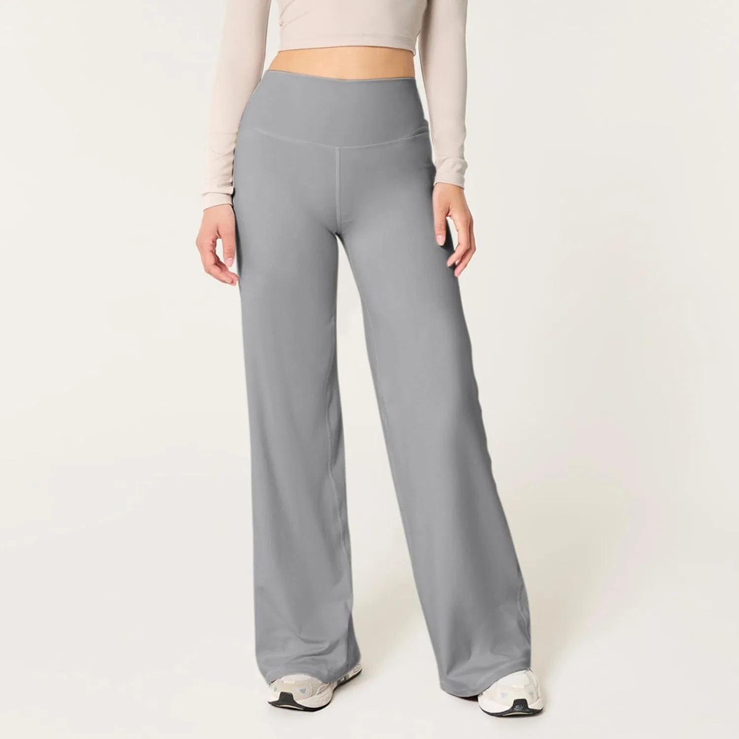 Джинсы свободные, джинсы, Light Gray — фото 2