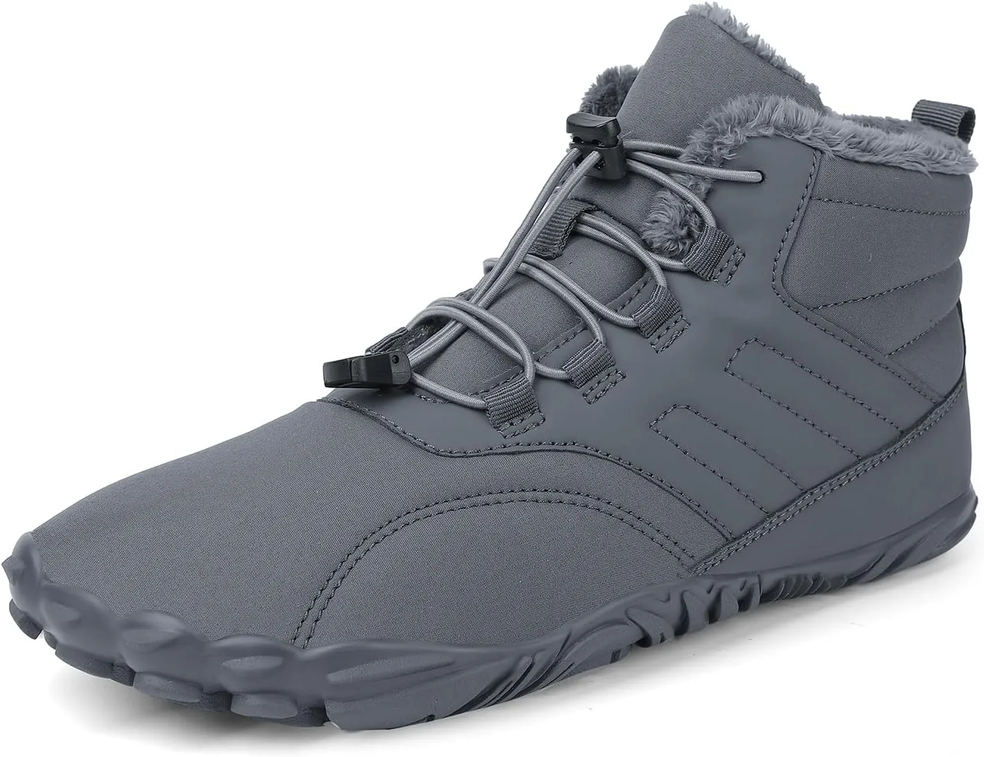 Зимние ботинки Peakfootwear с меховой подкладкой и нескользящей подошвой, серый