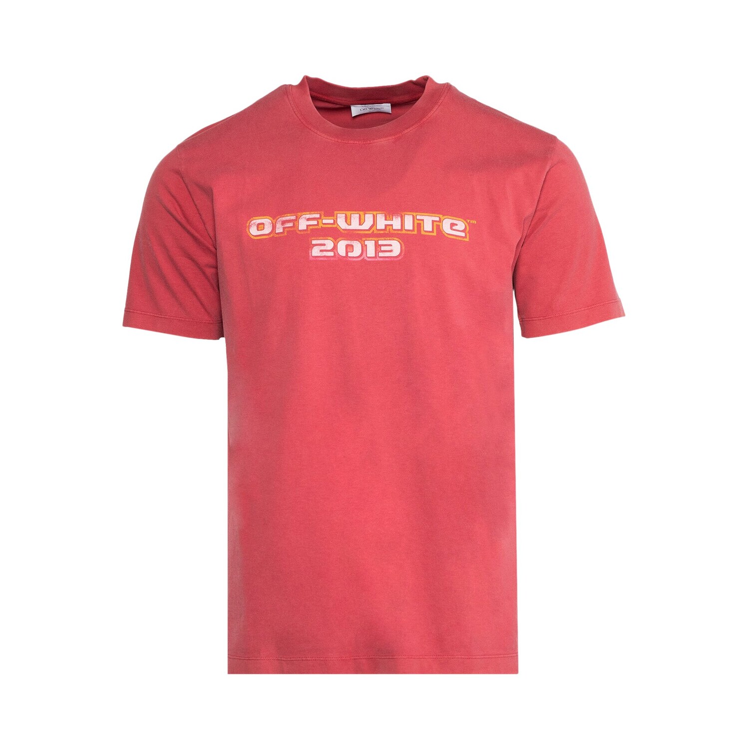 

Узкая футболка с короткими рукавами Off-White Digit Bacchus, Rio Red/Multicolor