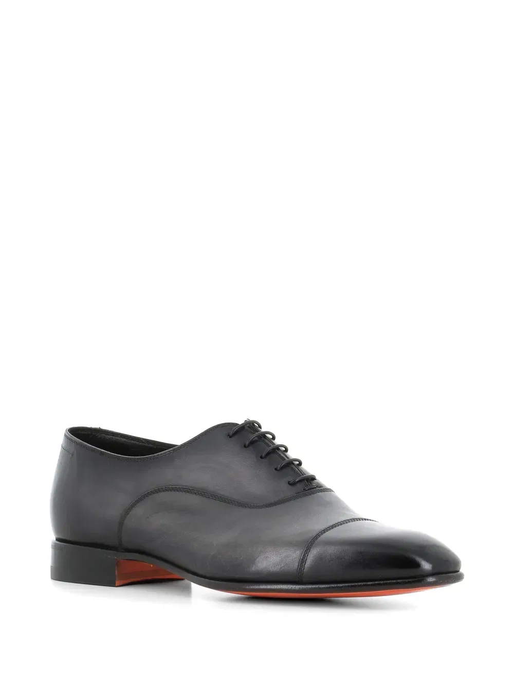 Оксфордские туфли с мыском на шнуровке Santoni, черный — фото 2