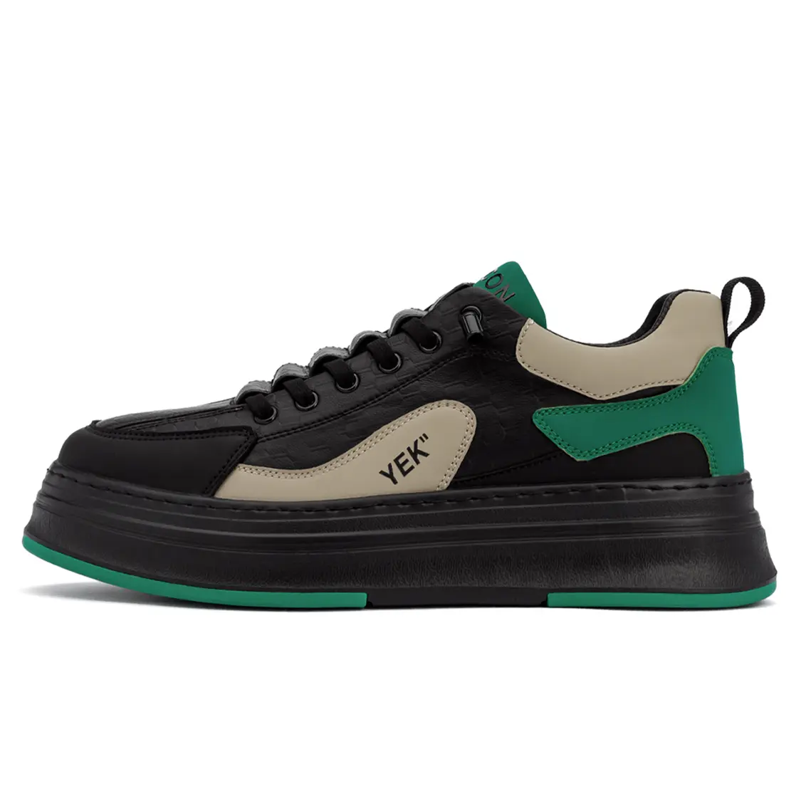 

Низкие мужские кроссовки YEARCON, Black/Grass Green