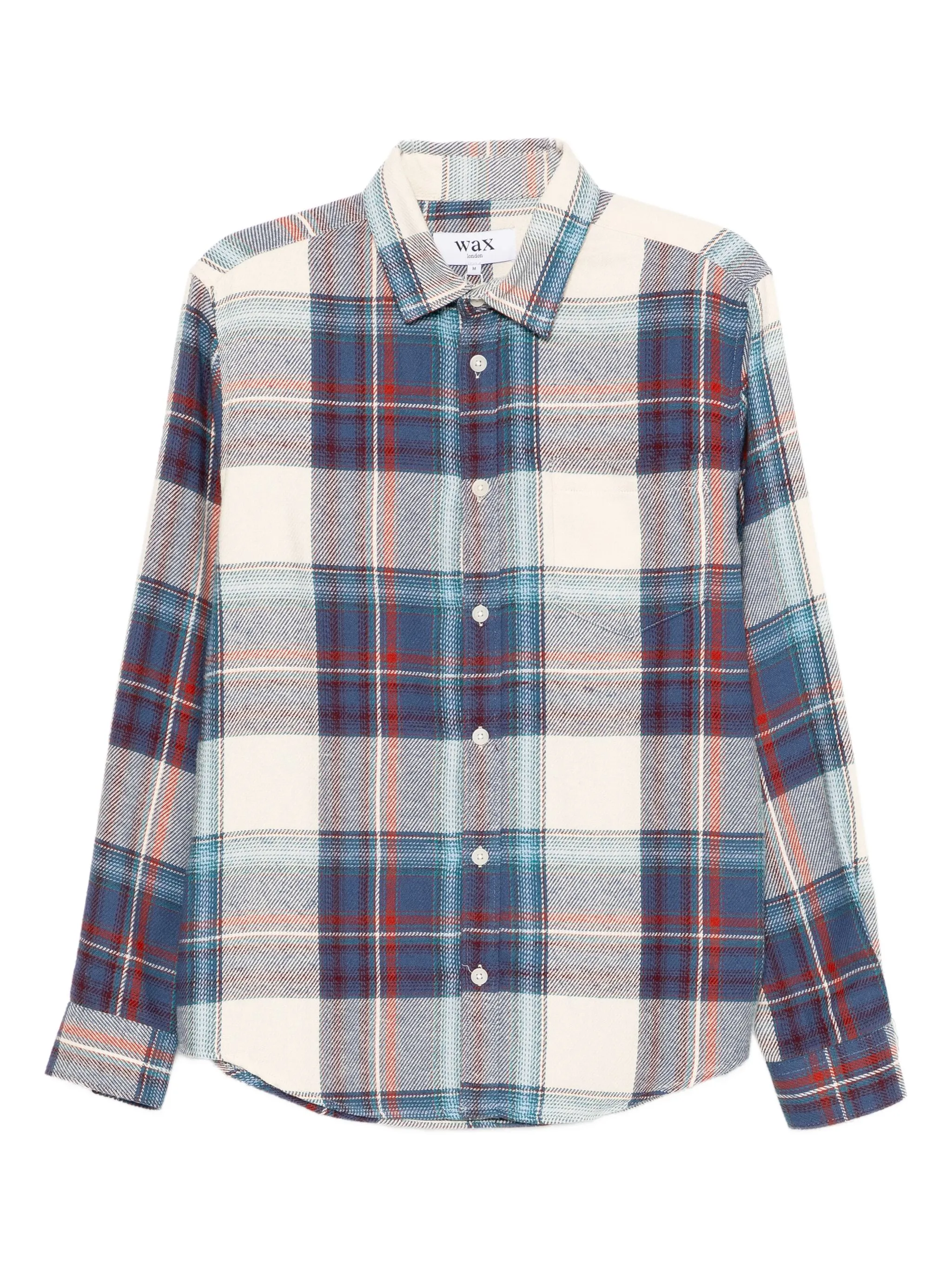 

Рубашка в клетку Wax London, синий
