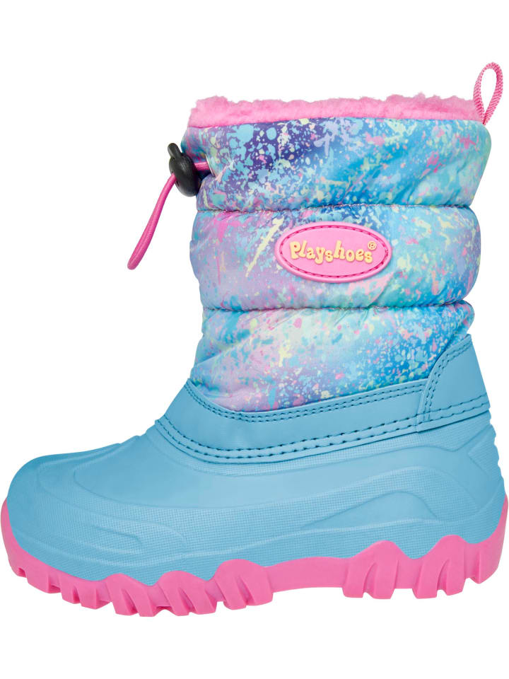 

Сапоги Playshoes Winter-Bootie Regenbogen, бирюзовый