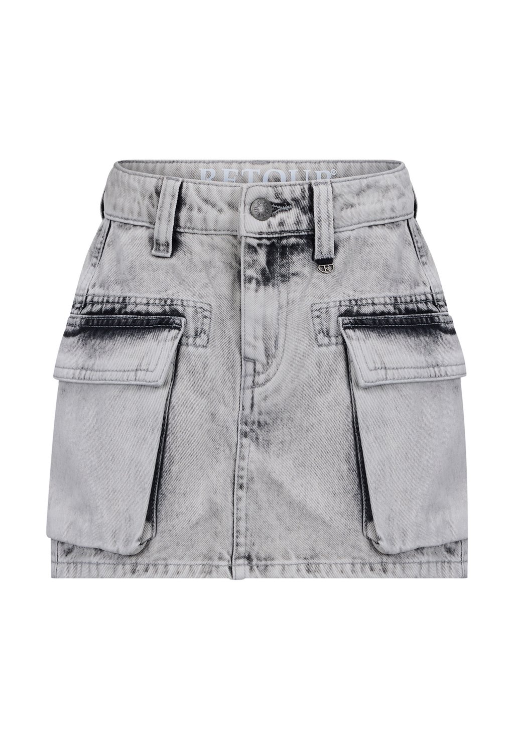 

Юбка из денима OLGA Retour Jeans, цвет Bleached Grey Denim