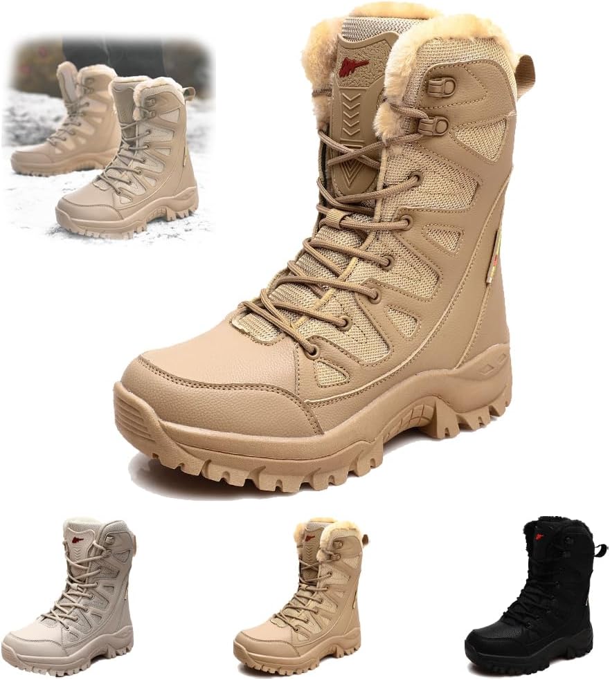 

Зимние мужские ортопедические ботинки, водонепроницаемые, против вывихов, с глубоким протектором, резиновая подошва, для походов на открытом воздухе, удобные Generic, Sand-b 6-6.5