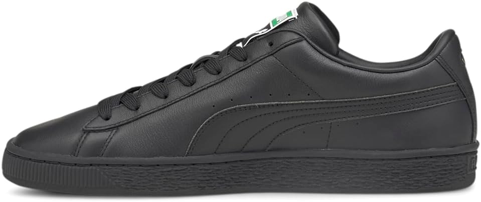 Мужские кроссовки PUMA Basket Classic XXI с шнуровкой для повседневной носки - белые — фото 3