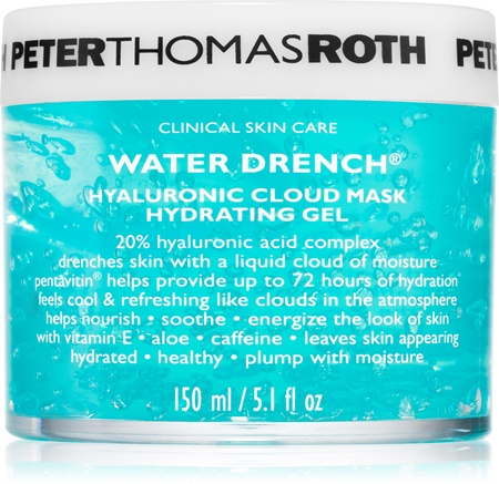 

Увлажняющая гелевая маска с гиалуроновой кислотой Peter Thomas Roth Water Drench Hyaluronic Cloud Mask Hydrating Gel, 150 ml
