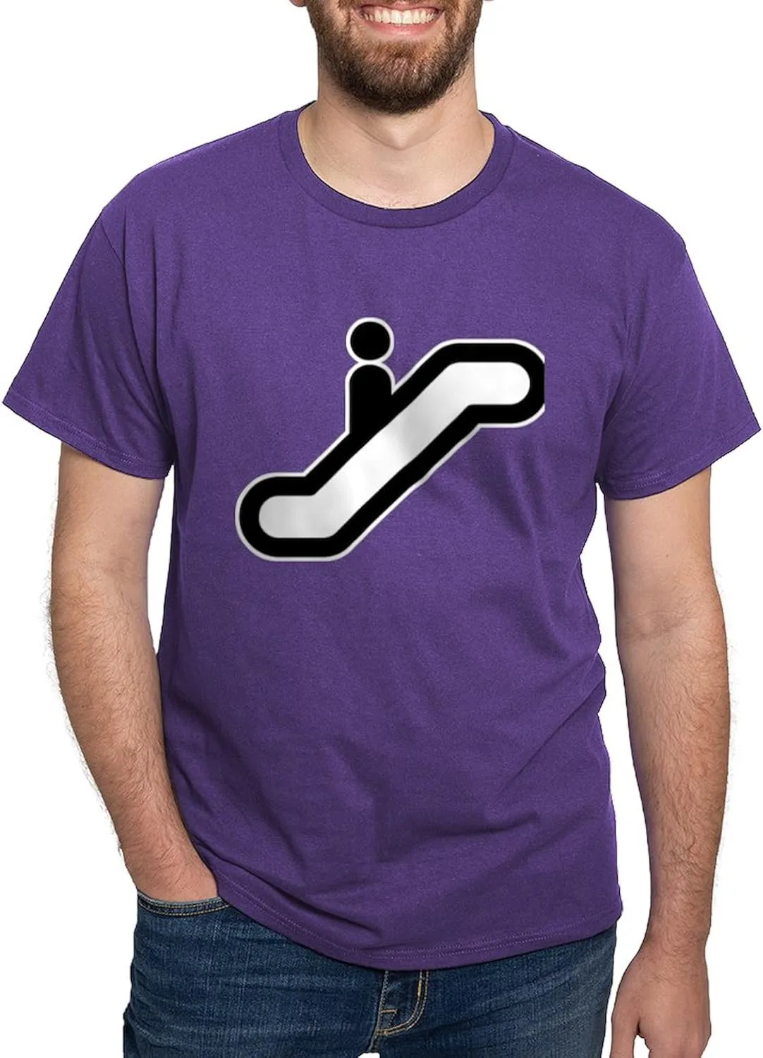 

Футболка мужская CafePress Escalator Dark, 100% хлопок, классический принт White