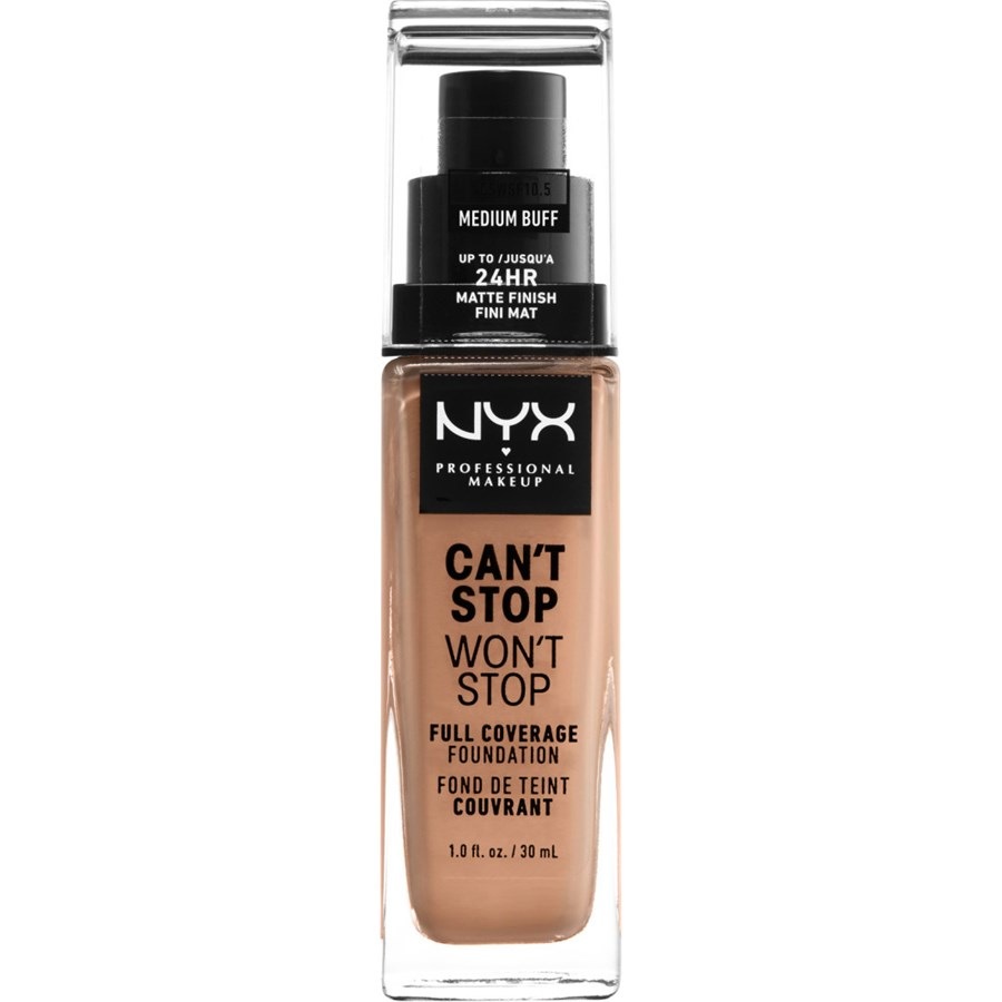 

Тональная основа NYX Professional Makeup Can't Stop Won't Stop Foundation, Nr. 16 Medium Buff / 30 ml