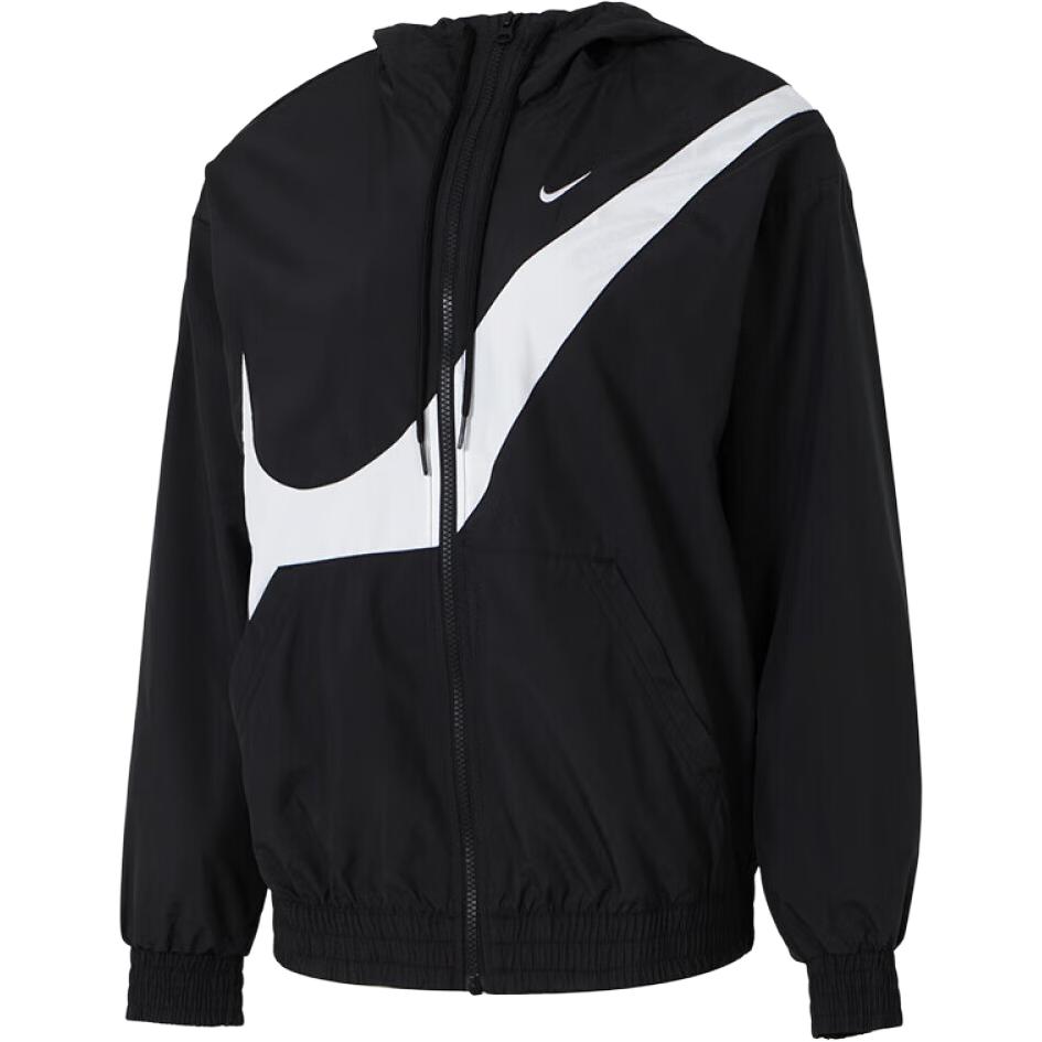 

Nike Классическая женская спортивная куртка с молнией на всю длину и защитой от ультрафиолета, Black