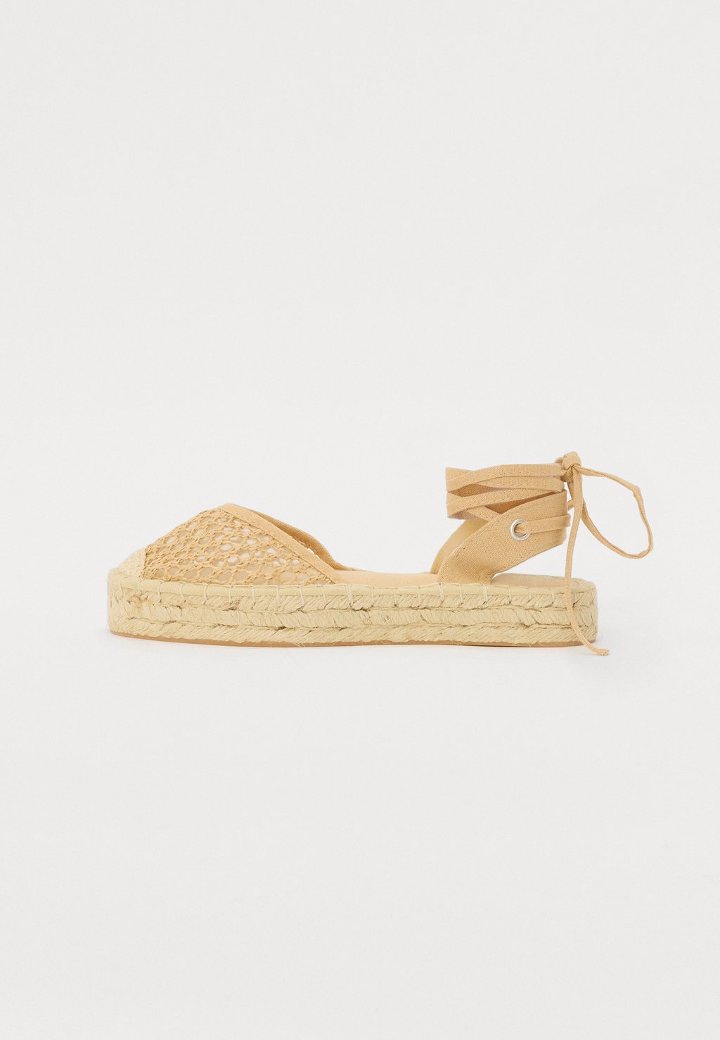 Балетки с ремешком на щиколотке Espadrilles Even&Odd by Zalando, бежевый