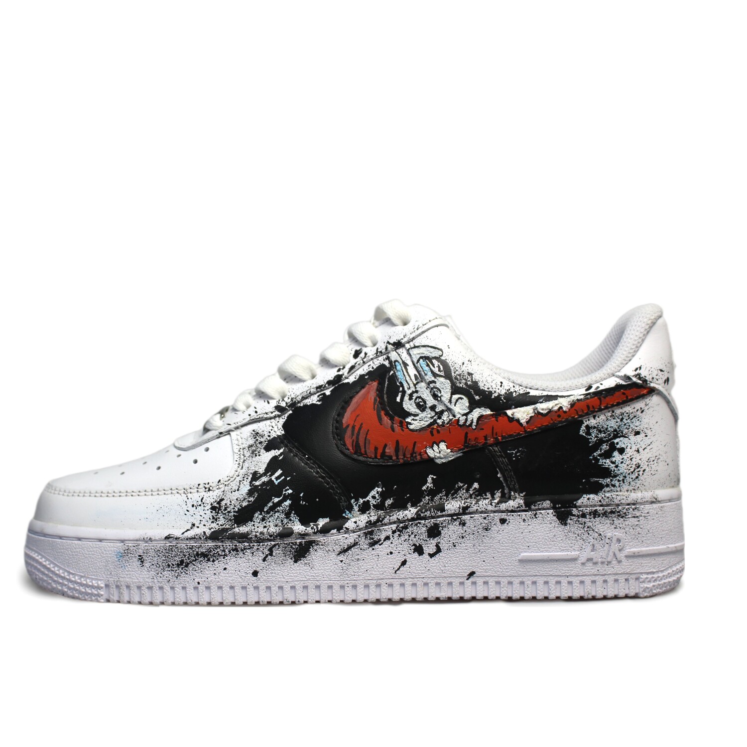 

Кроссовки Nike Air Force 1 Skateboarding Shoes Women's Low-top White/Black/Red, белый