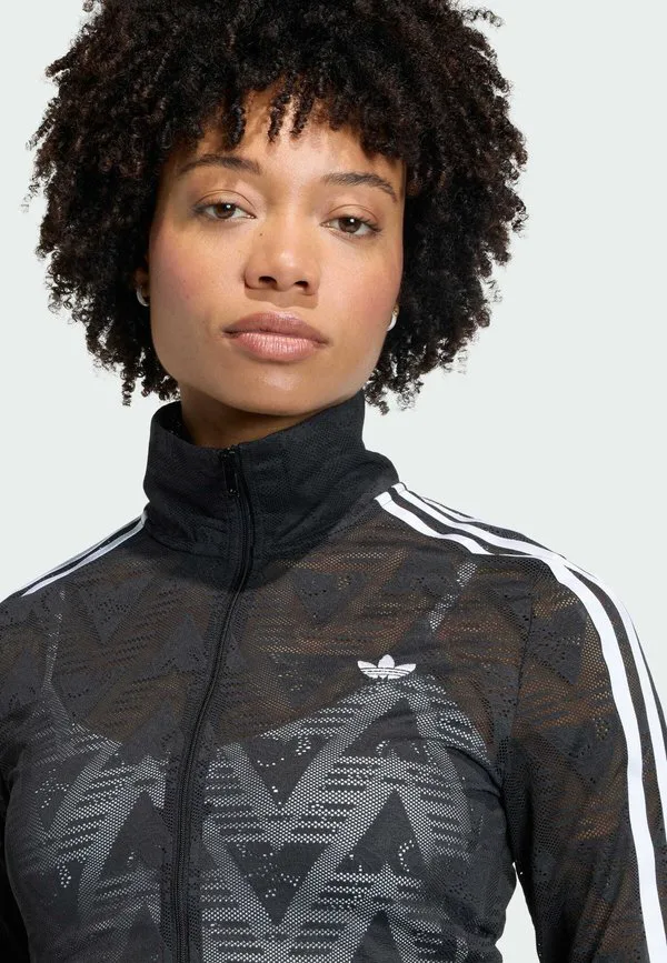 Классическая тренировочная куртка firebird для легкой атлетики Adidas Originals, Black — фото 3