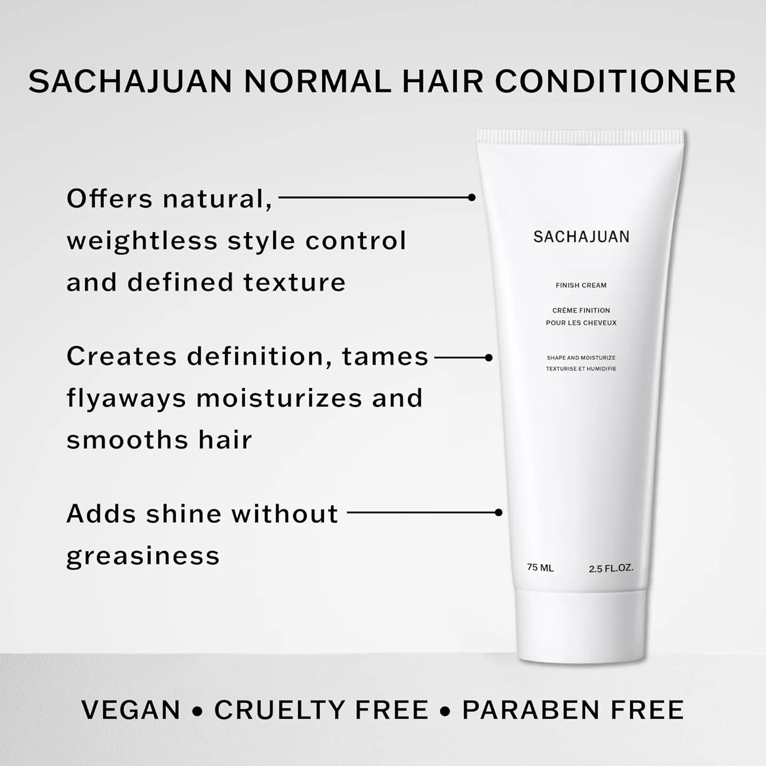 Увлажняющий крем SachaJuan Finish Cream Shape and Moisture 75 мл / 2,5 унции — фото 2