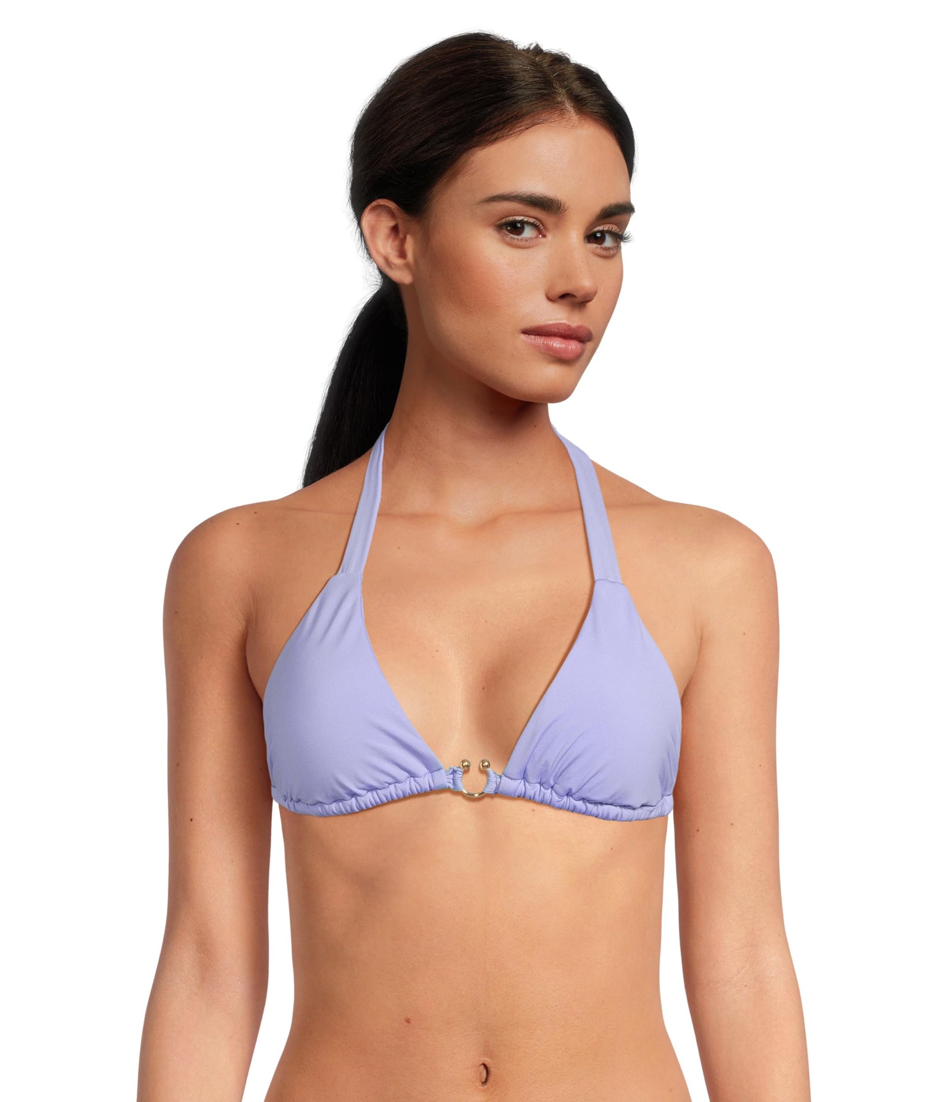 

Пляжный топ BECCA Color Code Cheryl Horseshoe Buckle Triangle Top, Bellflower