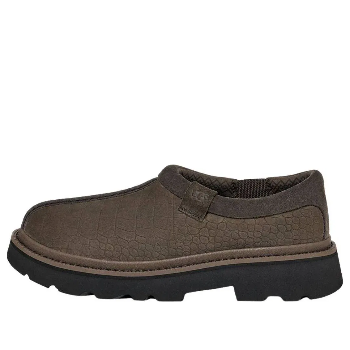 Тапочки UGG Tasman Lug Embossed 'Dense Smoke' 1178691-DNSS, коричневый