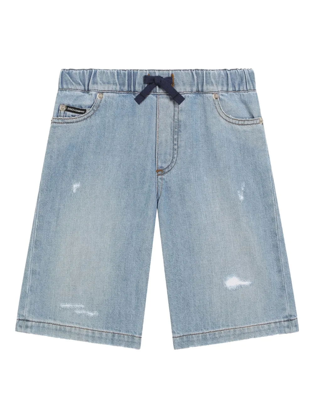 

Шорты с логотипом Dolce & Gabbana Kids, синий