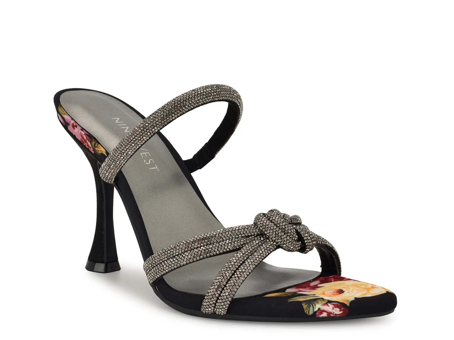 Туфли Nine West Unela Sandal, Black Floral Print