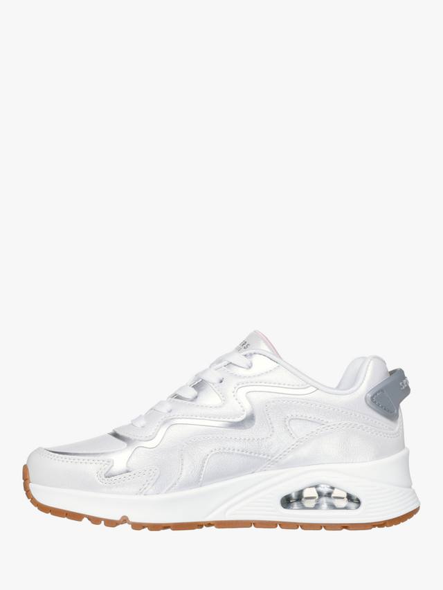 Детские кроссовки Street Uno Gen1 Wavy Shimmer Skechers, White/Silver — фото 3