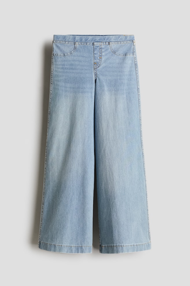 

Широкие брюки в стиле деним H&M, голубой