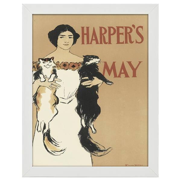 

Рамка для фотографий LegendArte Poster Harper's May 1897, белый