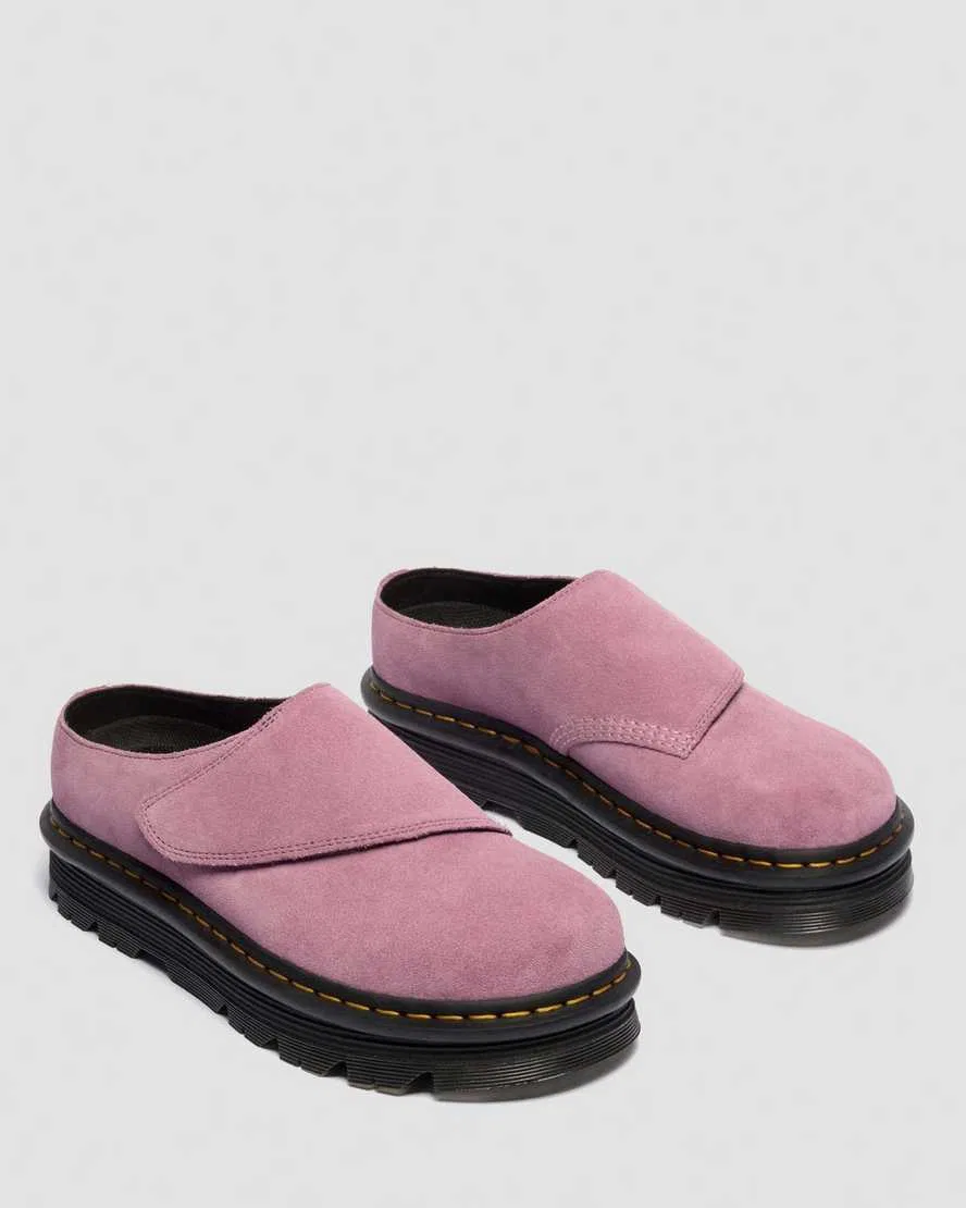 Мюли на платформе Zebzag Anywair из замши Dr Martens, розовый — фото 4