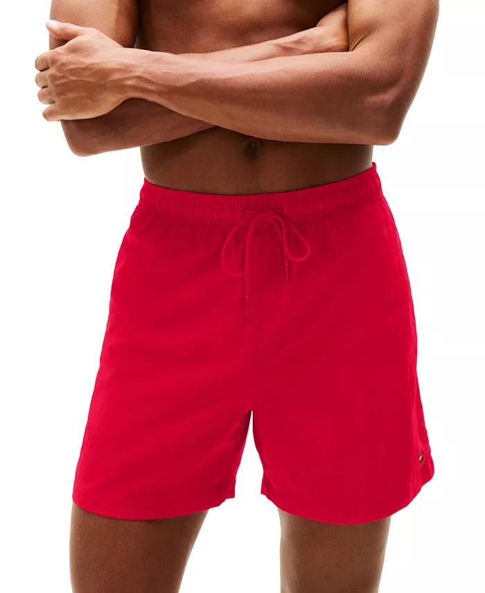 

Мужские плавки с завязками длиной 7 дюймов Tommy Hilfiger, красный