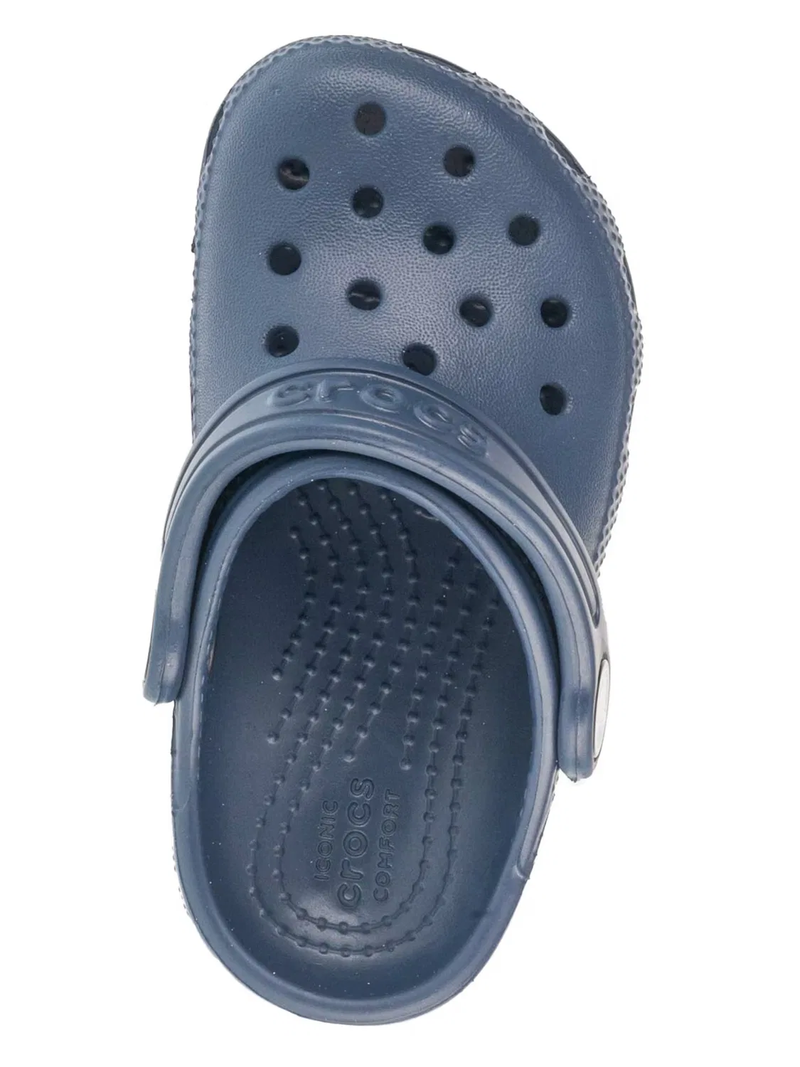 Сандалии Crocs Classic Clog Kids T темно-синего цвета — фото 4