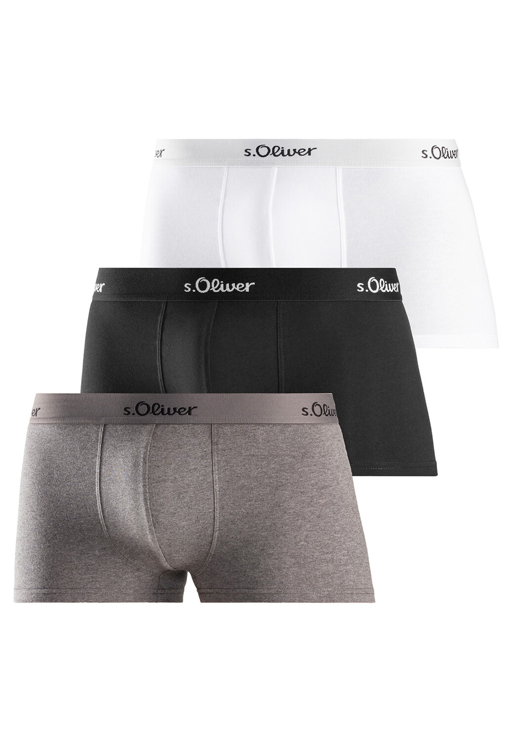 

Трусы s.Oliver Retro Short/Pant Basic, серый/черный/белый