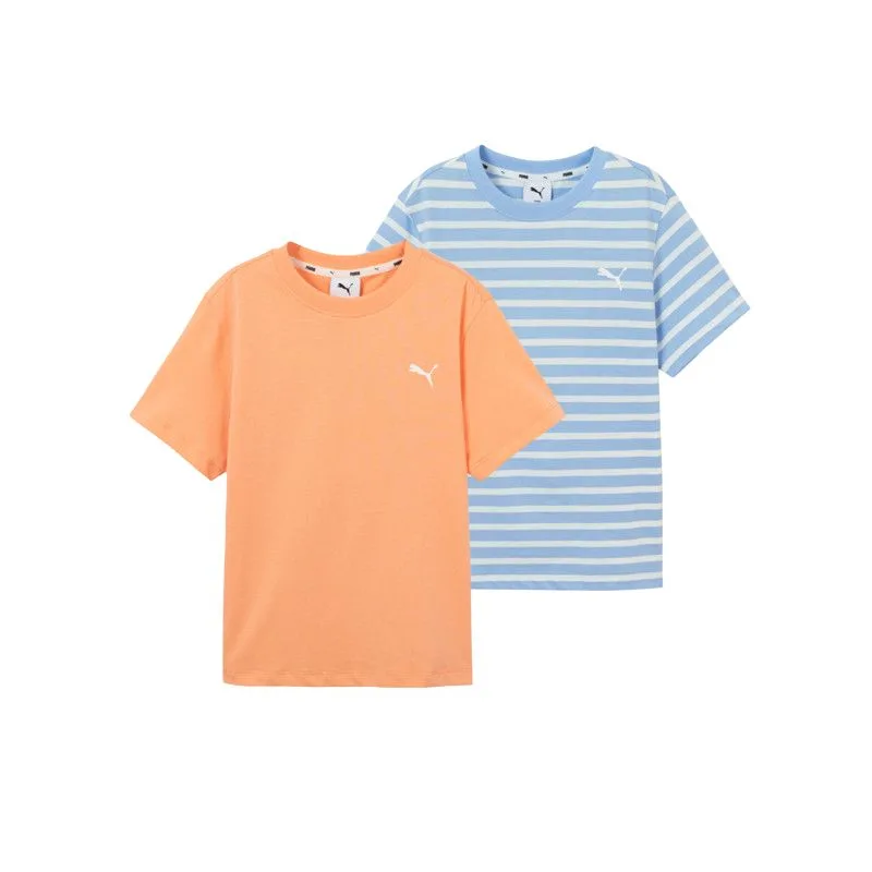 Футболка детская Crew Neck Thin PUMA, 2 pack (желтый синий tone 00338)