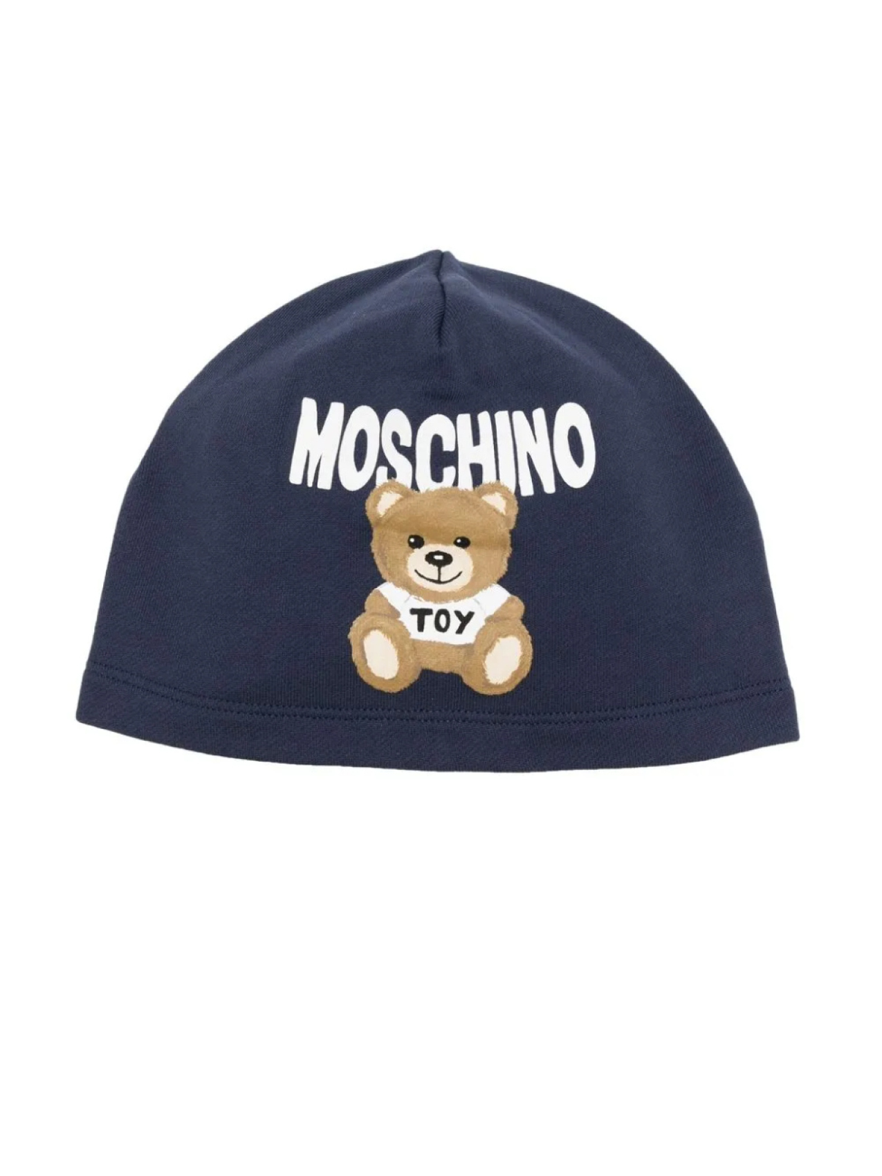 

Moschino Kids шапка бини с принтом Teddy Bear, синий