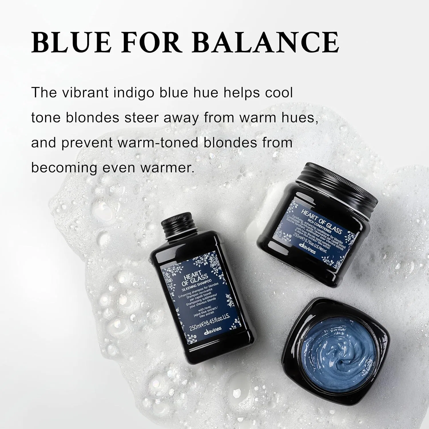 Шампунь для осветленных волос «Heart of Glass Silkening Blonde» от Davines Davines — фото 4