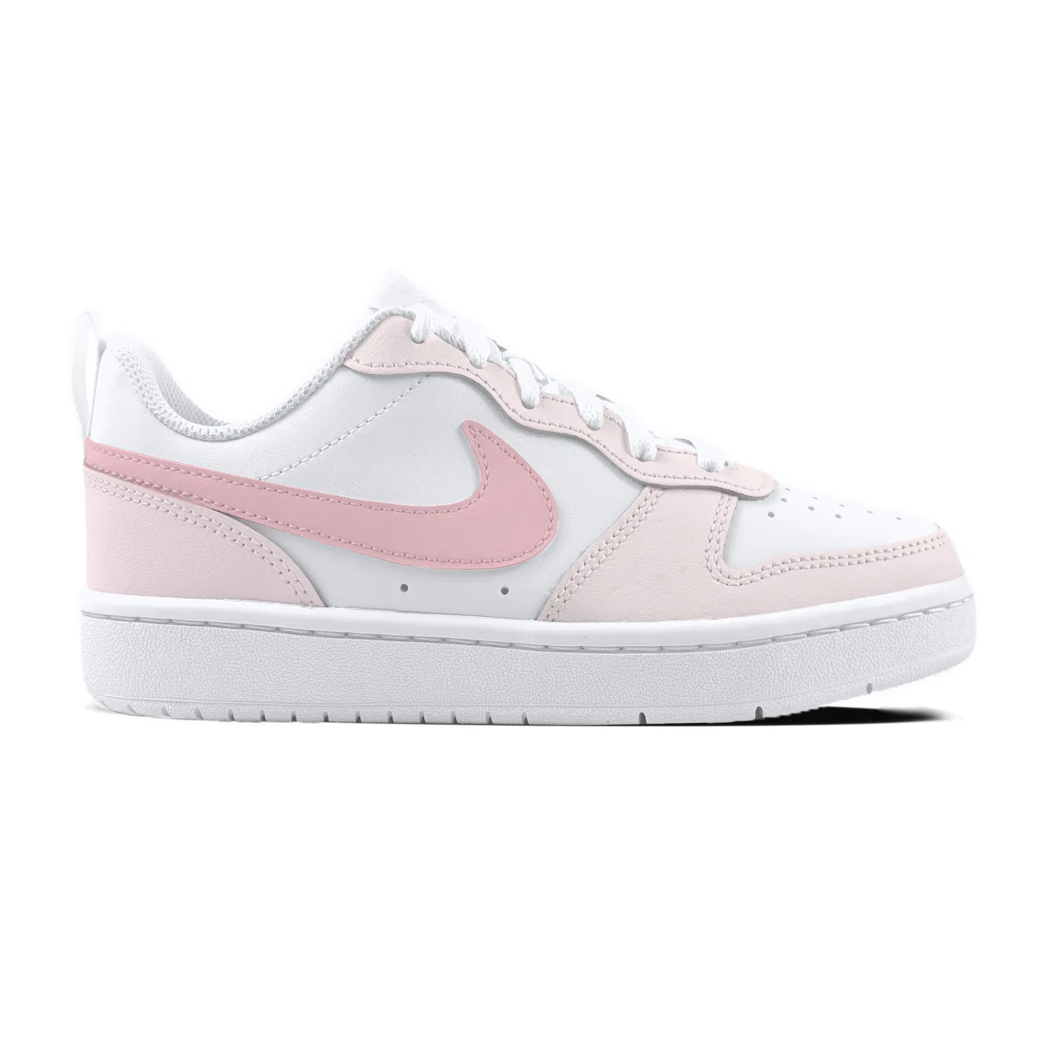 Кроссовки для скейтбординга детские Court Borough Milk White Heart Leather White Unisex Nike — фото 3