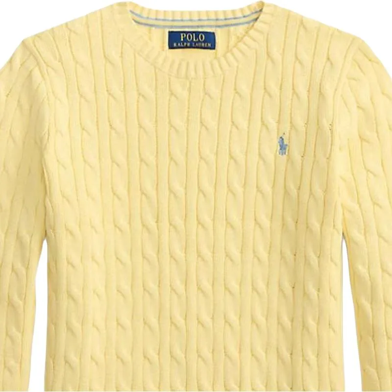 Polo Ralph Lauren Свитер Bird желтый для подростков — фото 4