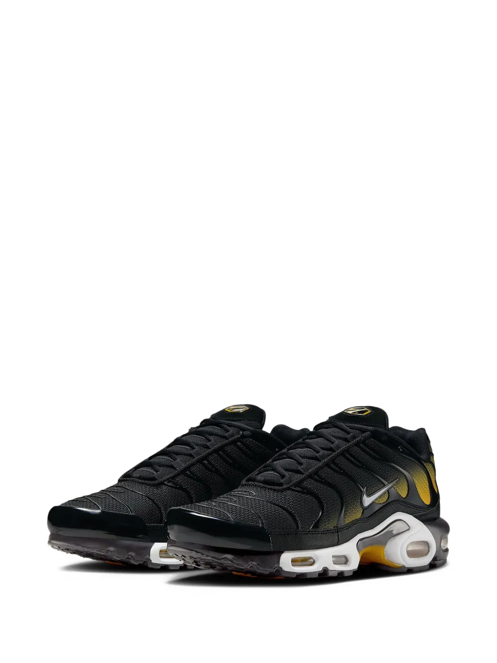 Кроссовки Air Max Plus Black University/Gold/White Nike, черный — фото 2