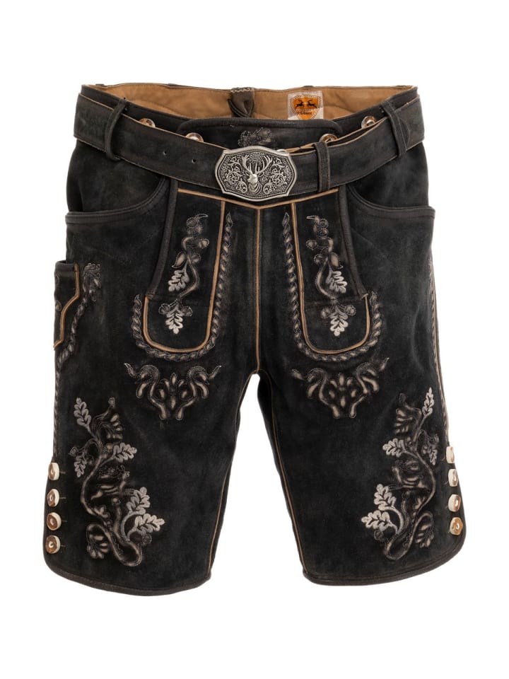 

MADDOX Кожаные брюки WALDKREUZ черного цвета