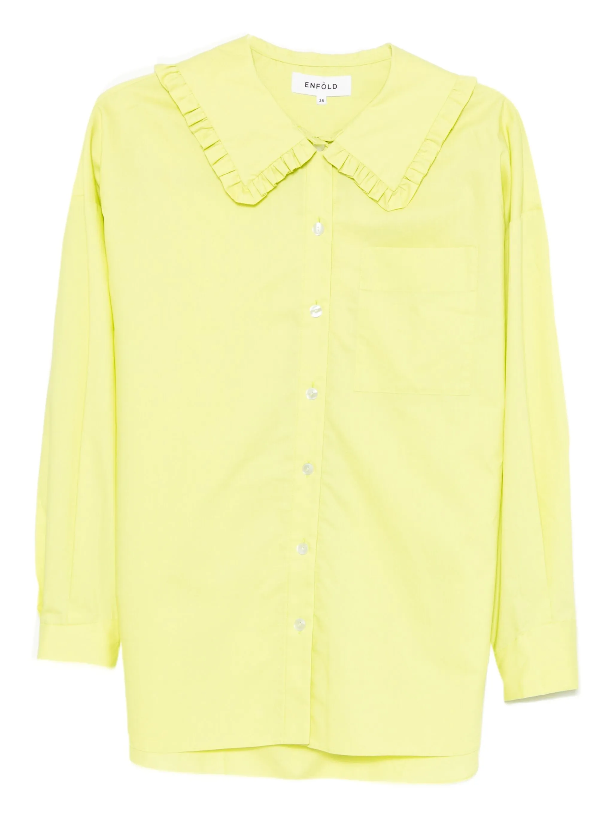 

Рубашка с оборками на воротнике Enföld, желтый