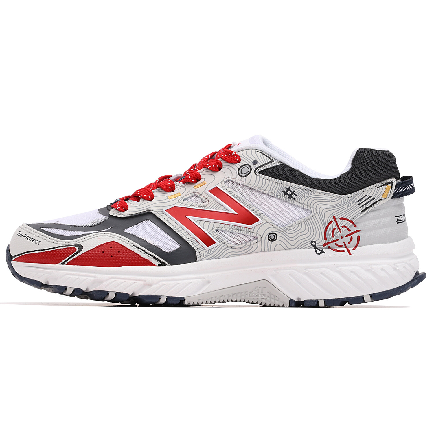 

Кроссовки NB 510 унисекс с низким верхом серые/красные New Balance