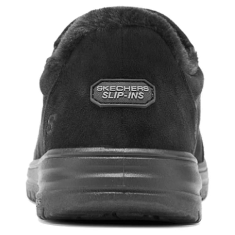 Мужские утепленные ботинки Skechers на липучках, черные — фото 4