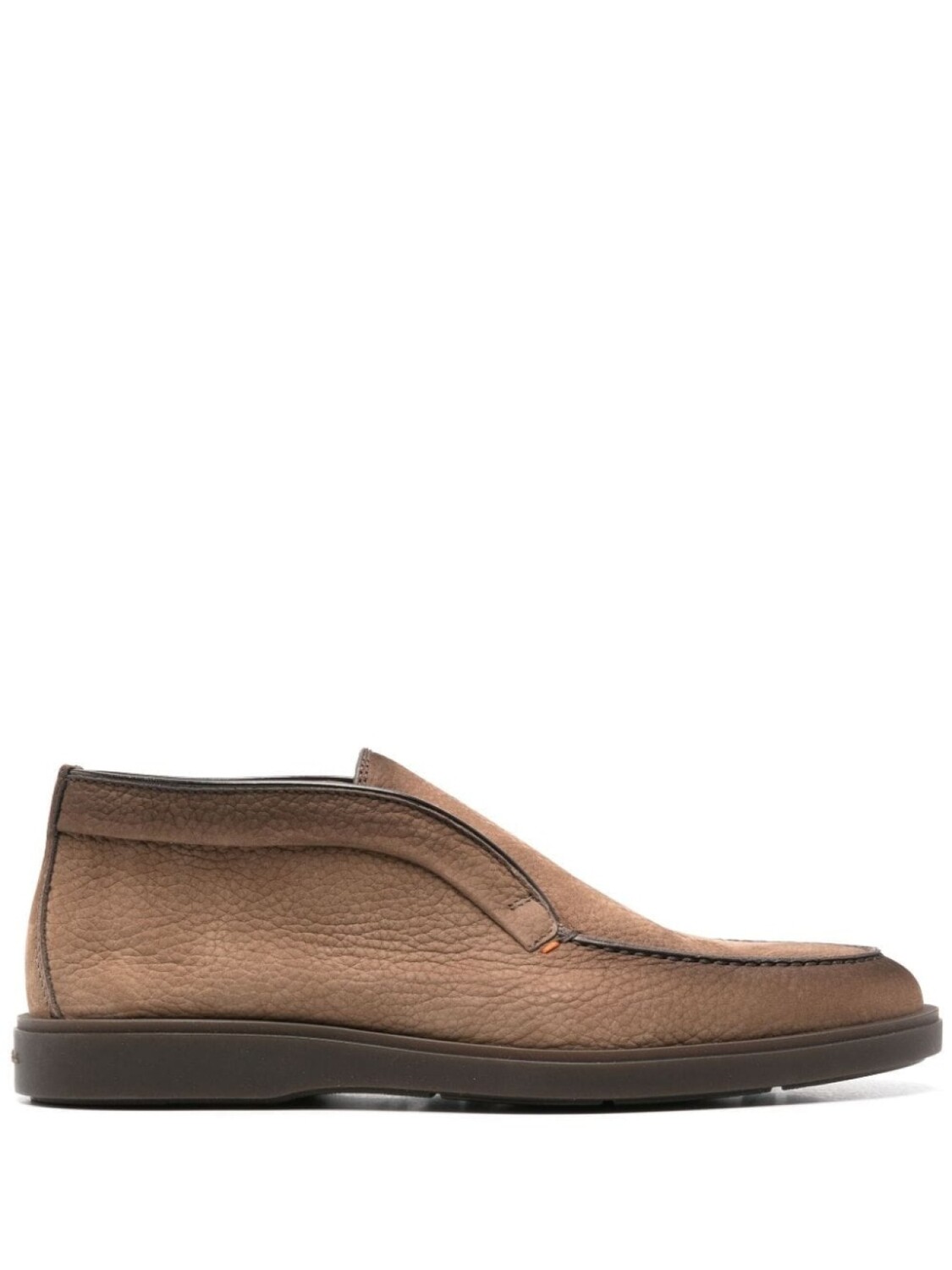 

Santoni замшевые лоферы, коричневый