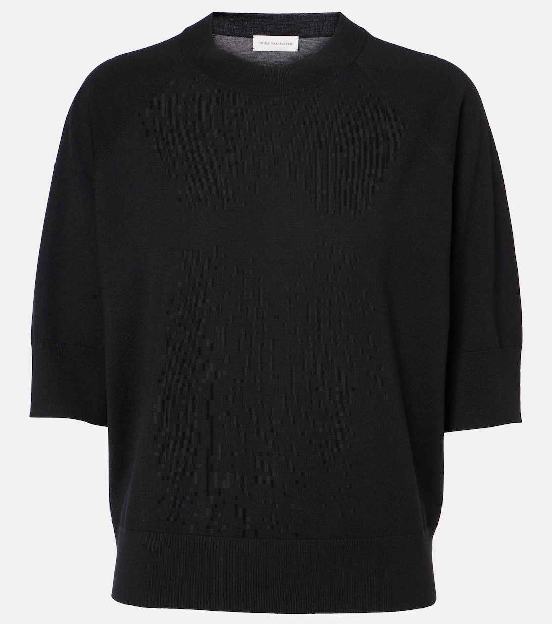 

Шерстяной топ Dries Van Noten, черный