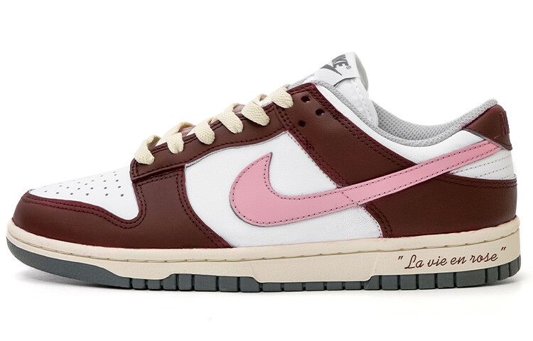 

Кроссовки Nike Dunk Skateboard Shoes Women's Low-Top Brown White/Pink