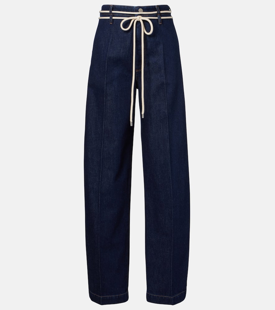 

Джинсы Nembi с высокой талией и широкими штанинами Sportmax, Scuro Pulito