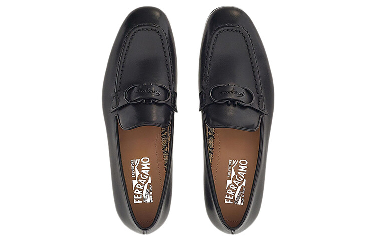 Gancini Men"s Casual Men Low-top Black Ferragamo — фото 3
