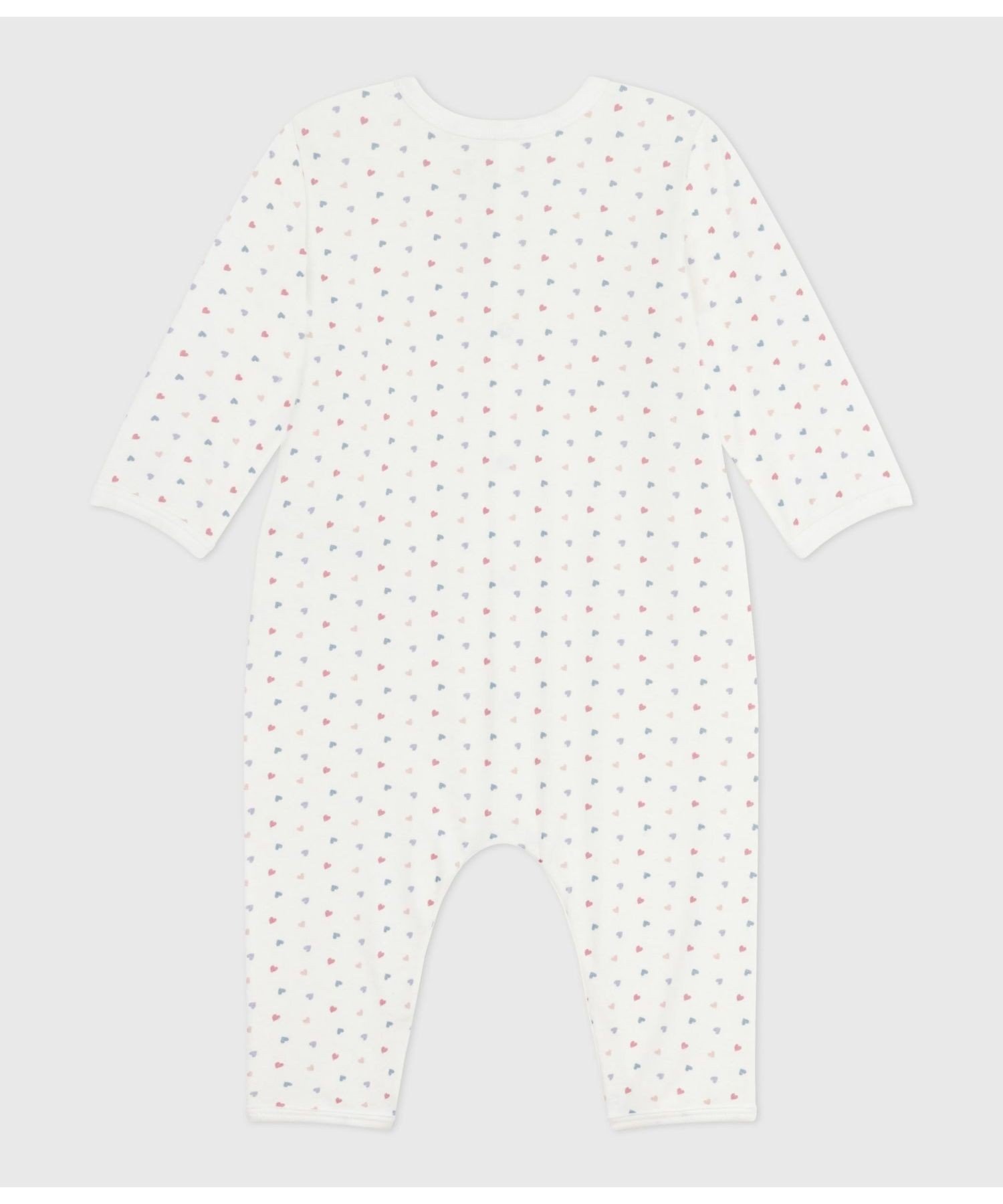 Комбинезон без штанин Petit Bateau, Off-white/Light blue — фото 2