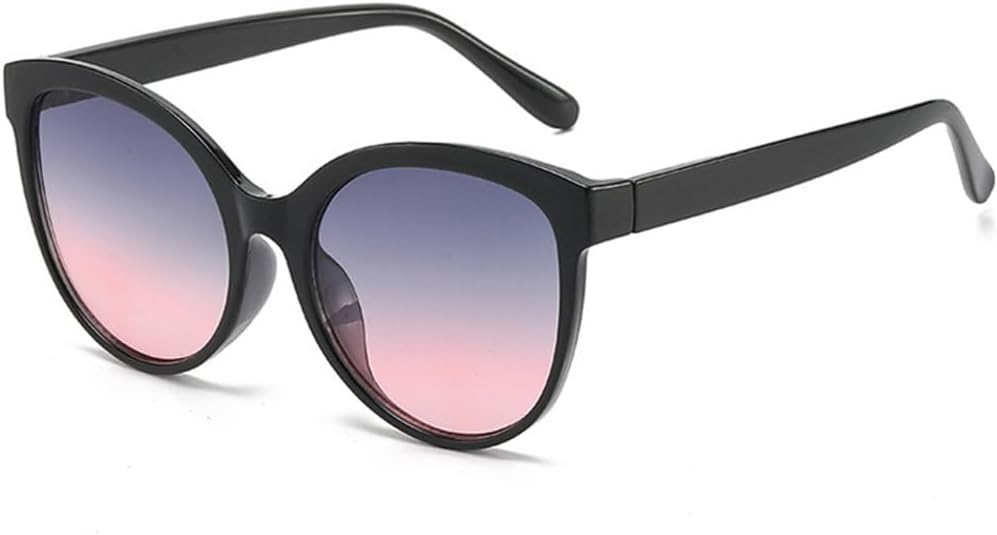 

Женские модные солнцезащитные очки на все случаи жизни, персонализированные солнцезащитные очки в большой оправе «кошачий глаз», мужские солнцезащитные очки конфетных цветов большого размера TYUVIVO, Gray Pink