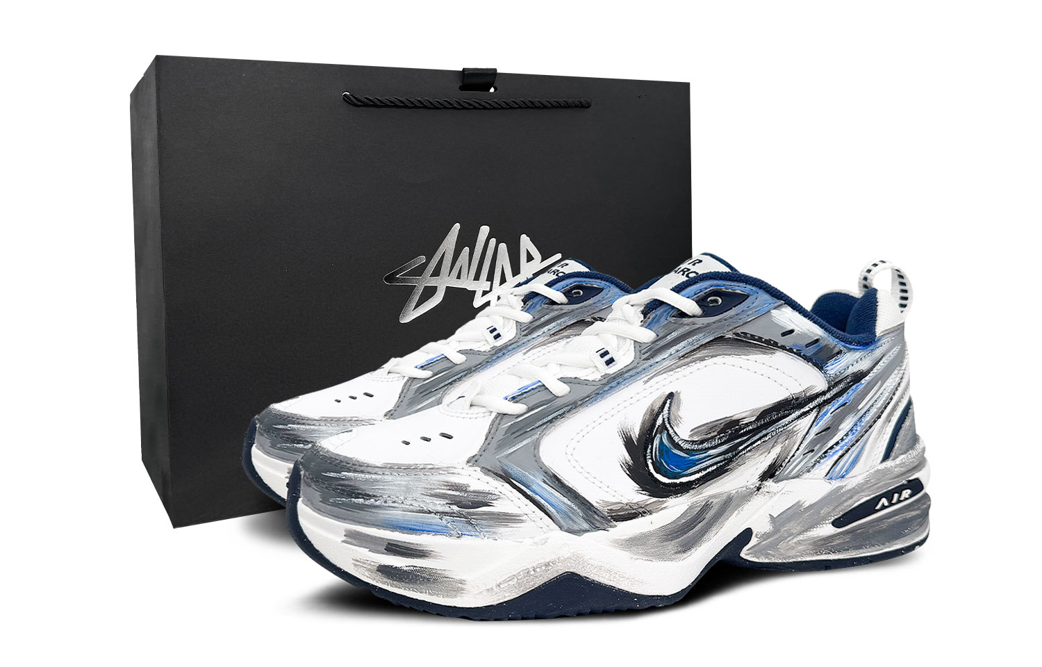 

Nike Кроссовки Air Monarch 4 Low top Chunky Unisex Blue Gray