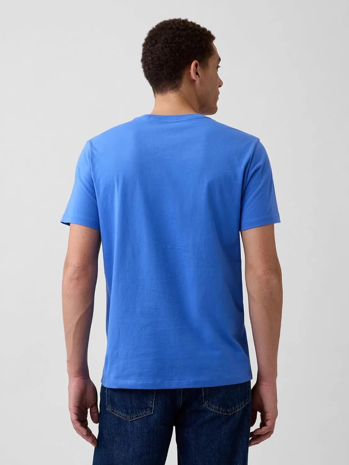 Мужская мягкая футболка с круглым вырезом Gap Everyday Soft — фото 3