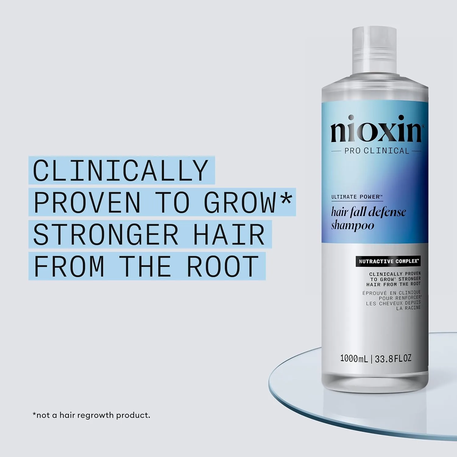 Шампунь Nioxin Hair Fall Defense | Активирует волосяные фолликулы для заметного уменьшения выпадения волос | С лауриновой кислотой, кофеином, ниацинамидом и сандалором 1000 мл (1 шт.) — фото 3