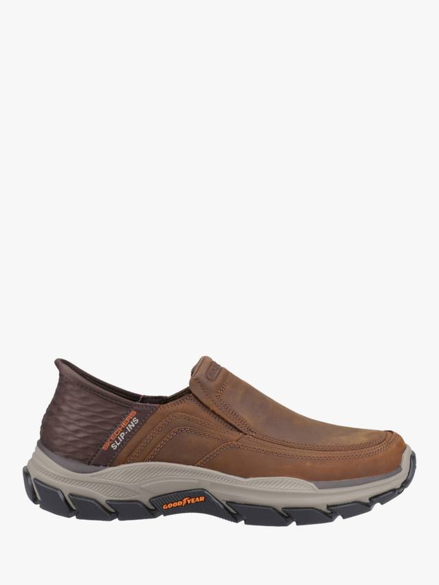 

Беспроводные элегантные ботинки Elgin Relaxed Fit с кожаными стельками Skechers, Brown